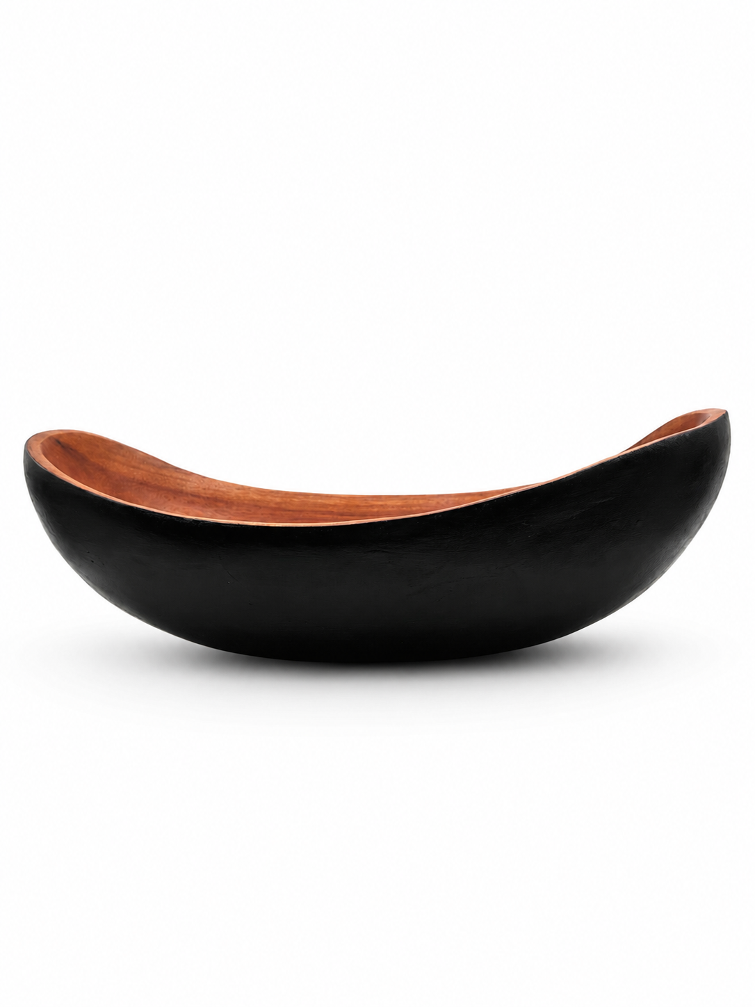 Oval Cedar Bowl, black underside