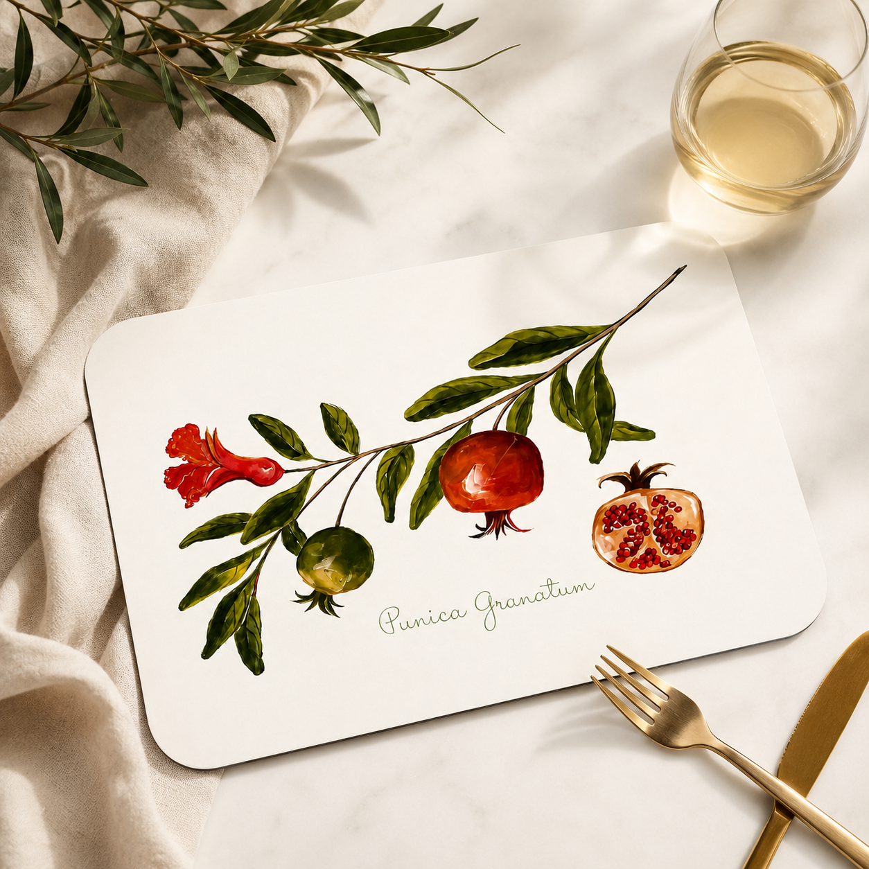 Pomegranate Placemats (set of 4)