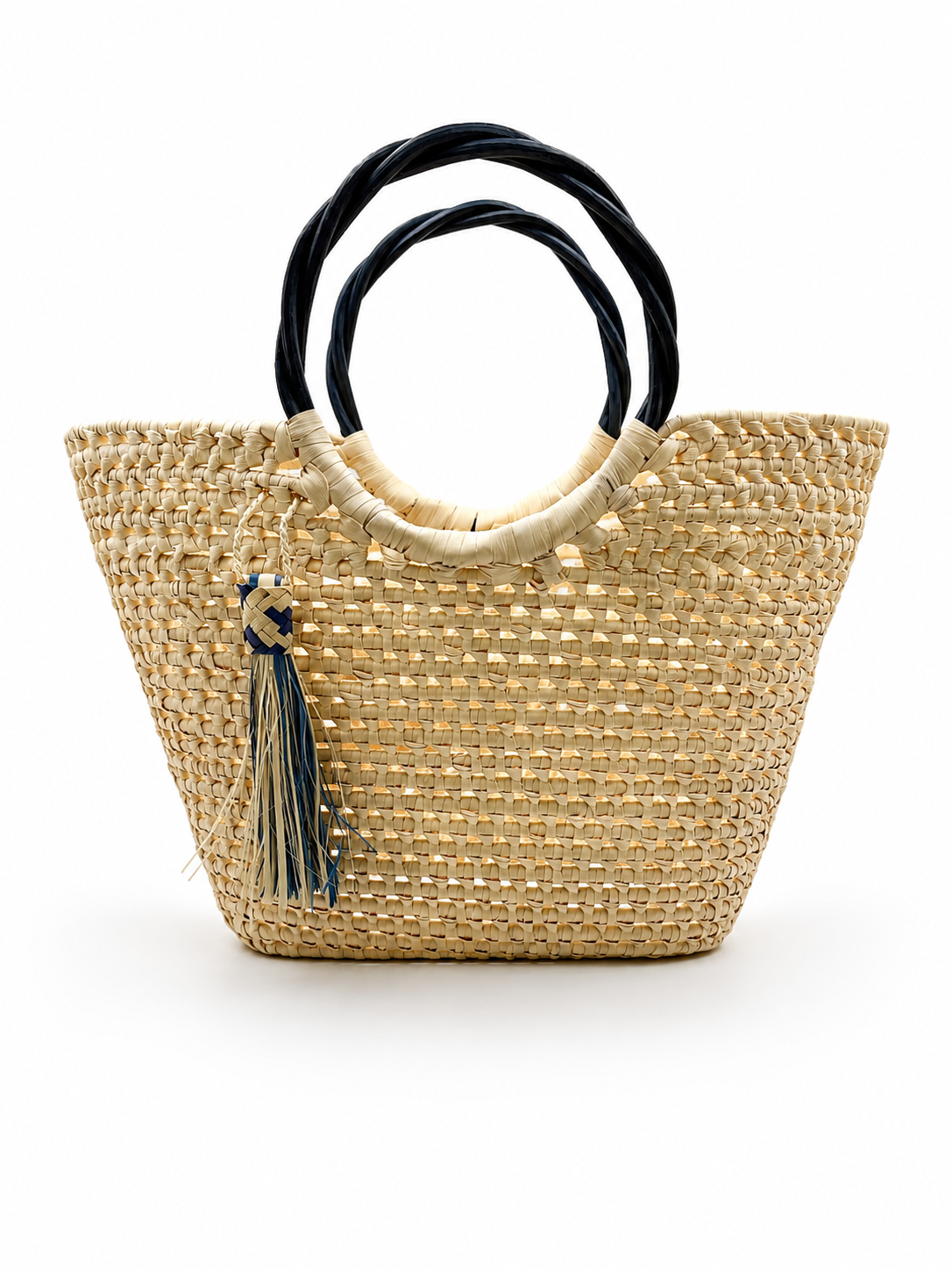 Thatch Bag, blue trim