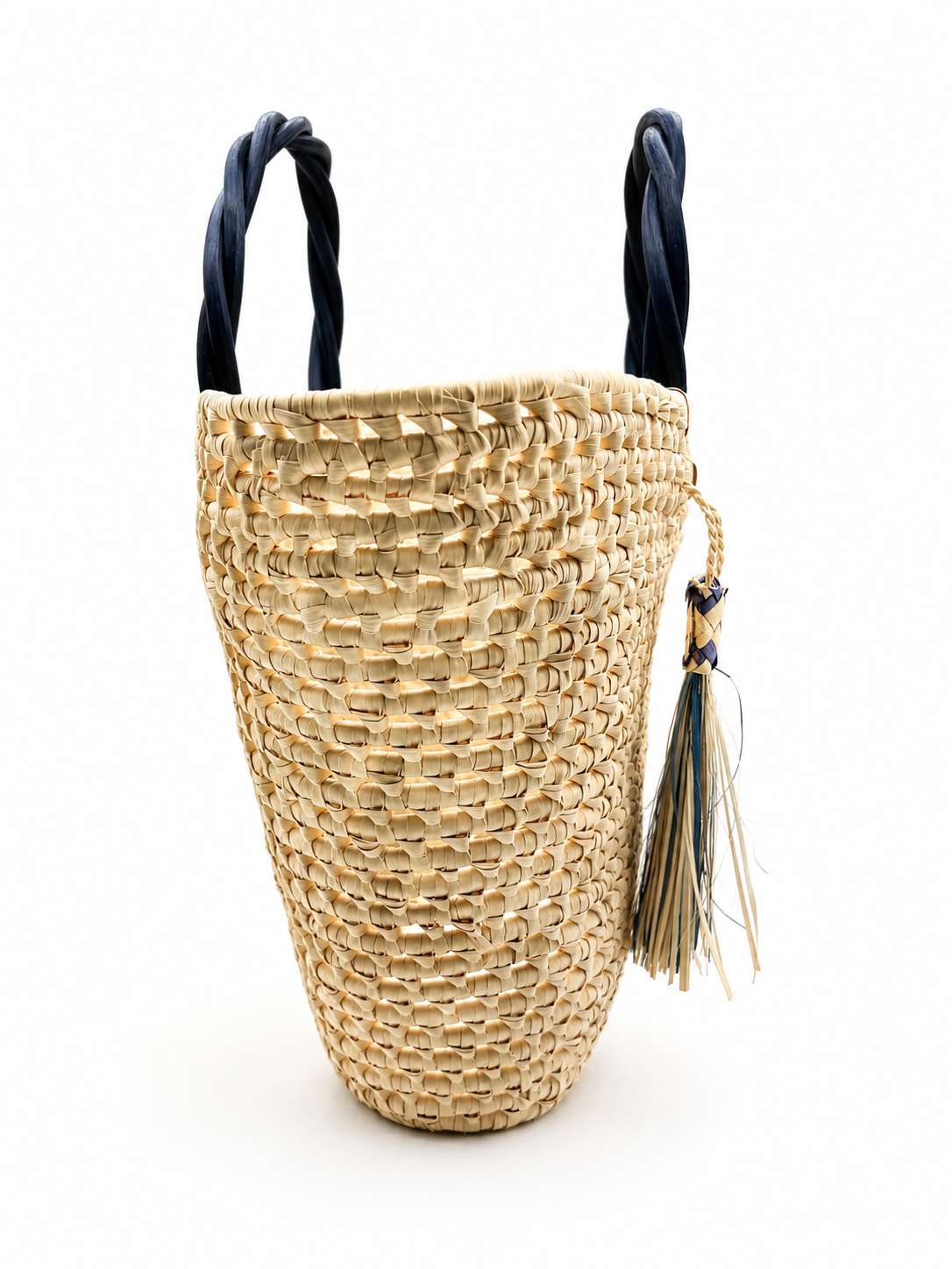Thatch Bag, blue trim