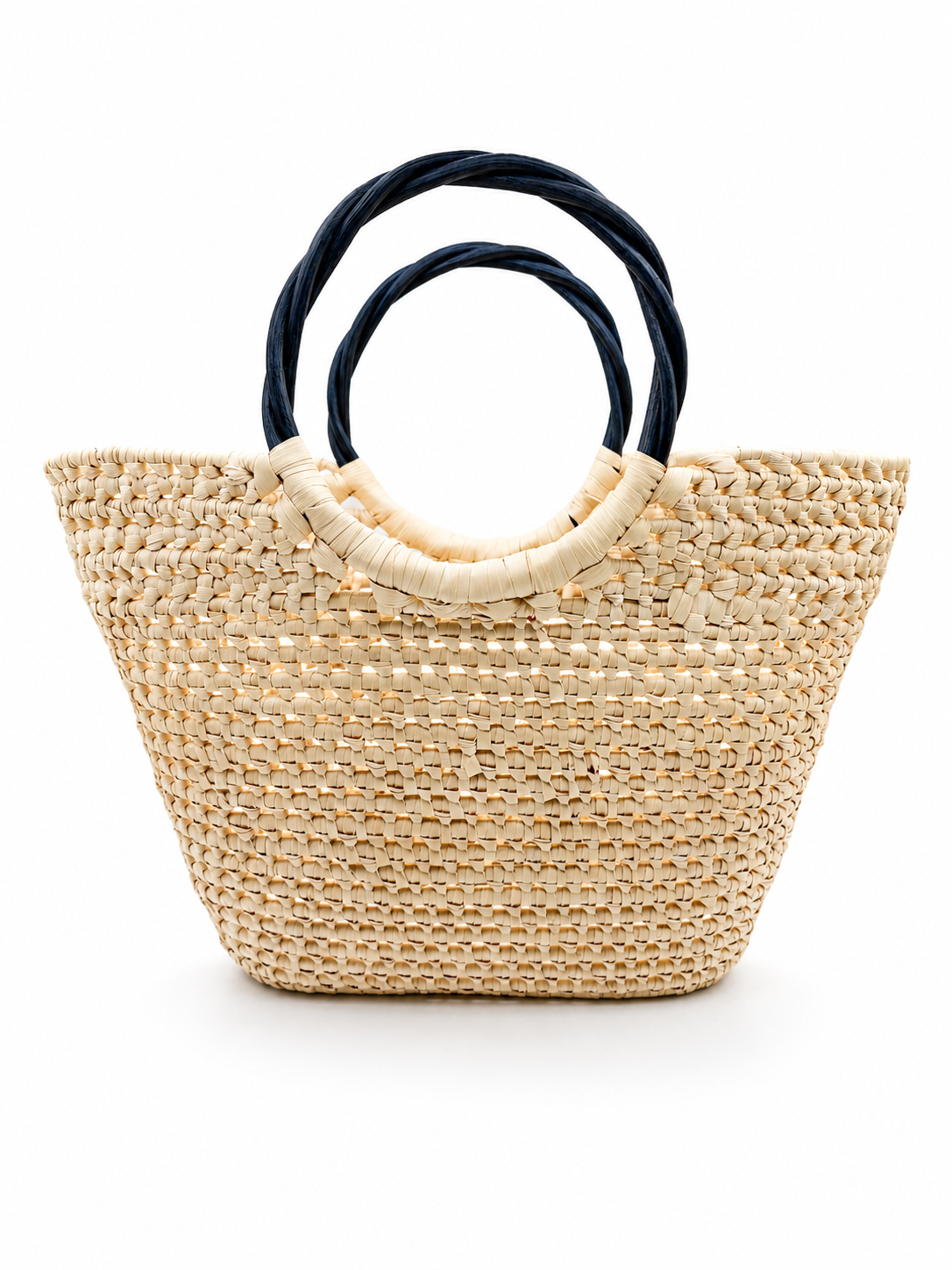 Thatch Bag, blue trim