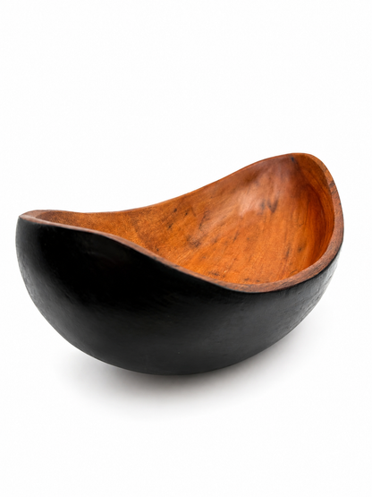 Oval Cedar Bowl, black underside