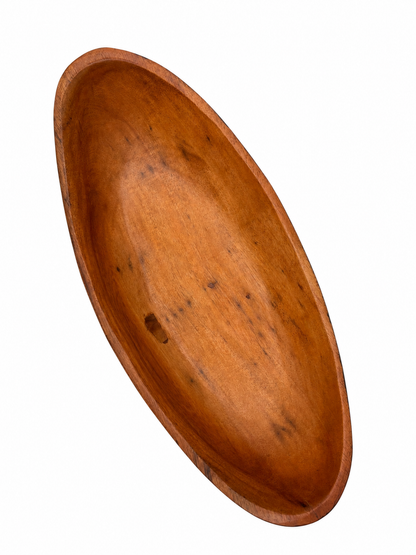 Oval Cedar Bowl, black underside