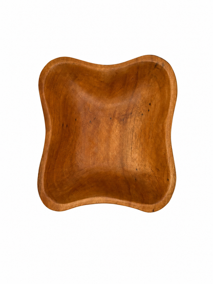 Round Cornered Square Cedar Bowl, Small
