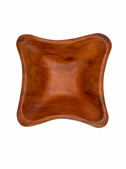 Round Cornered Square Cedar Bowl, Medium